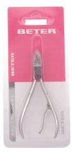 Stainless steel overlay manicure plier 10 cm