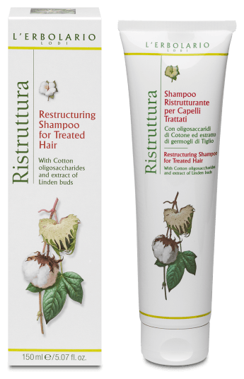 Restrukturierungsshampoo für mit Baumwolle und Linden behandeltes Haar