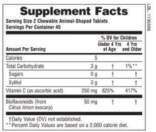 Tierparade Vit. C Kautabletten 90Animales