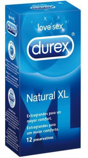 Kondom Durex Natural XL 12 uds