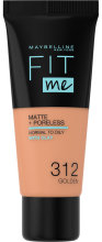 Passen Sie mir Matte + Poreless Foundation # 312-Golden