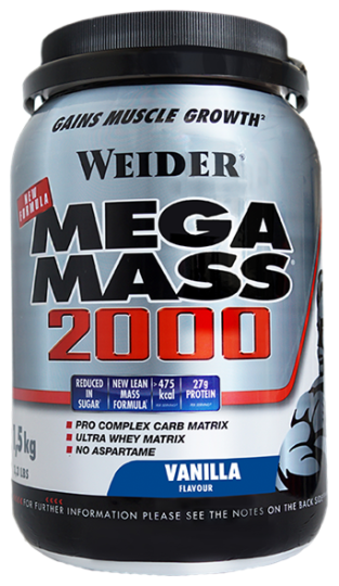 Mega Mass 2000 Vanillegeschmack 1 5 kg