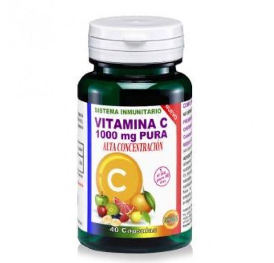 Reines Vitamin C 40 Kapseln 1 gr