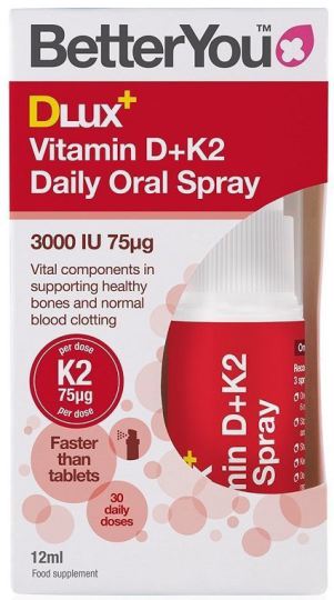 DLux + Vitamin D + K2 tägliches Mundspray 12 ml