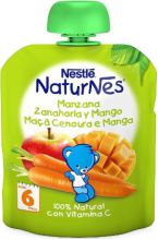 Tasche Naturnes Apfel Karotten Mango 6 Monate 90gr