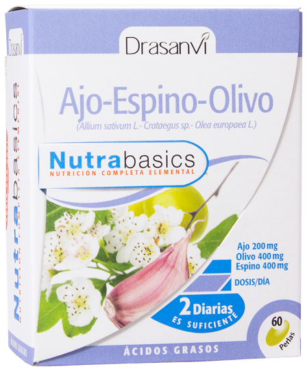 Nutrabasics - Knoblauch - Weißdorn - Olive