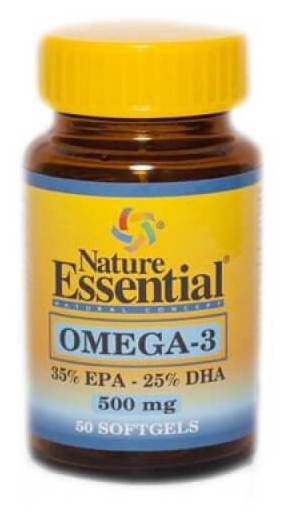 Omega-3 500 Milligramm 50 Perlen Natur unerlässlich