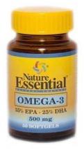 Omega-3 500 Milligramm 50 Perlen Natur unerlässlich