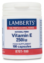 Natürliche Form Vitamin E 250iu - 100 Kapseln