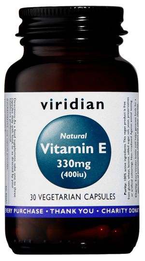 Natürliches Vitamin E 330 mg (400 IE) 30 Gemüsekapseln