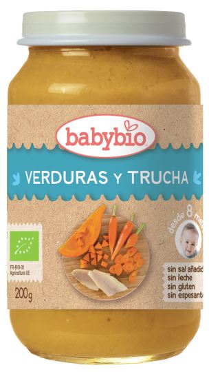 Topf Babybio Gemüse-Forelle 200 G.