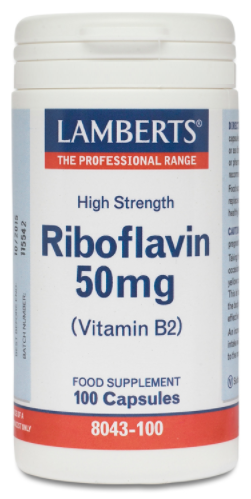 Vitamina B-2 50 mg Rivoflavina 100 Kapseln