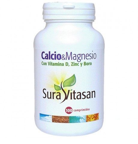 Calcium und Magnesium + Vitamin D + Zink + Bor 100 Kapseln