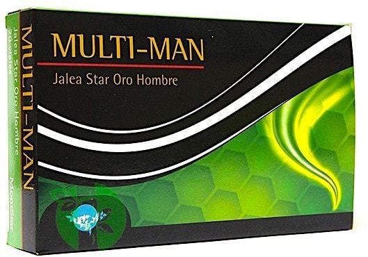 Multi Gold Star Jelly Mann 20 Vials