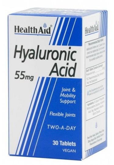 Hyaluronsäure 55mg. 30comp. Health Aid