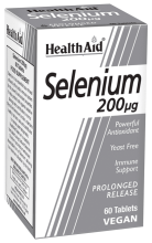 Selen 200mcg. 60COMP. Health Aid