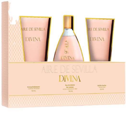 Divina Eau de Toilette Spray Set 150 ml + 3 Stück