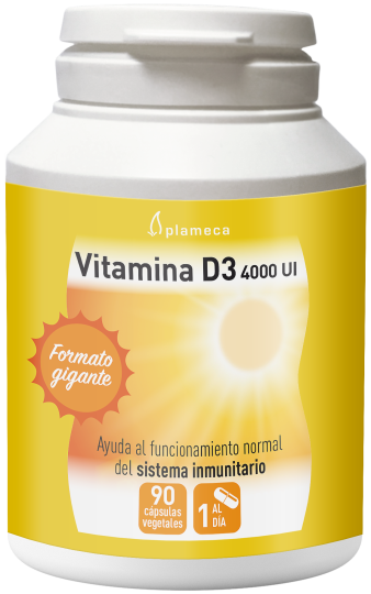 Vitamina d3 4000 ui 90 cápsulas vegetales